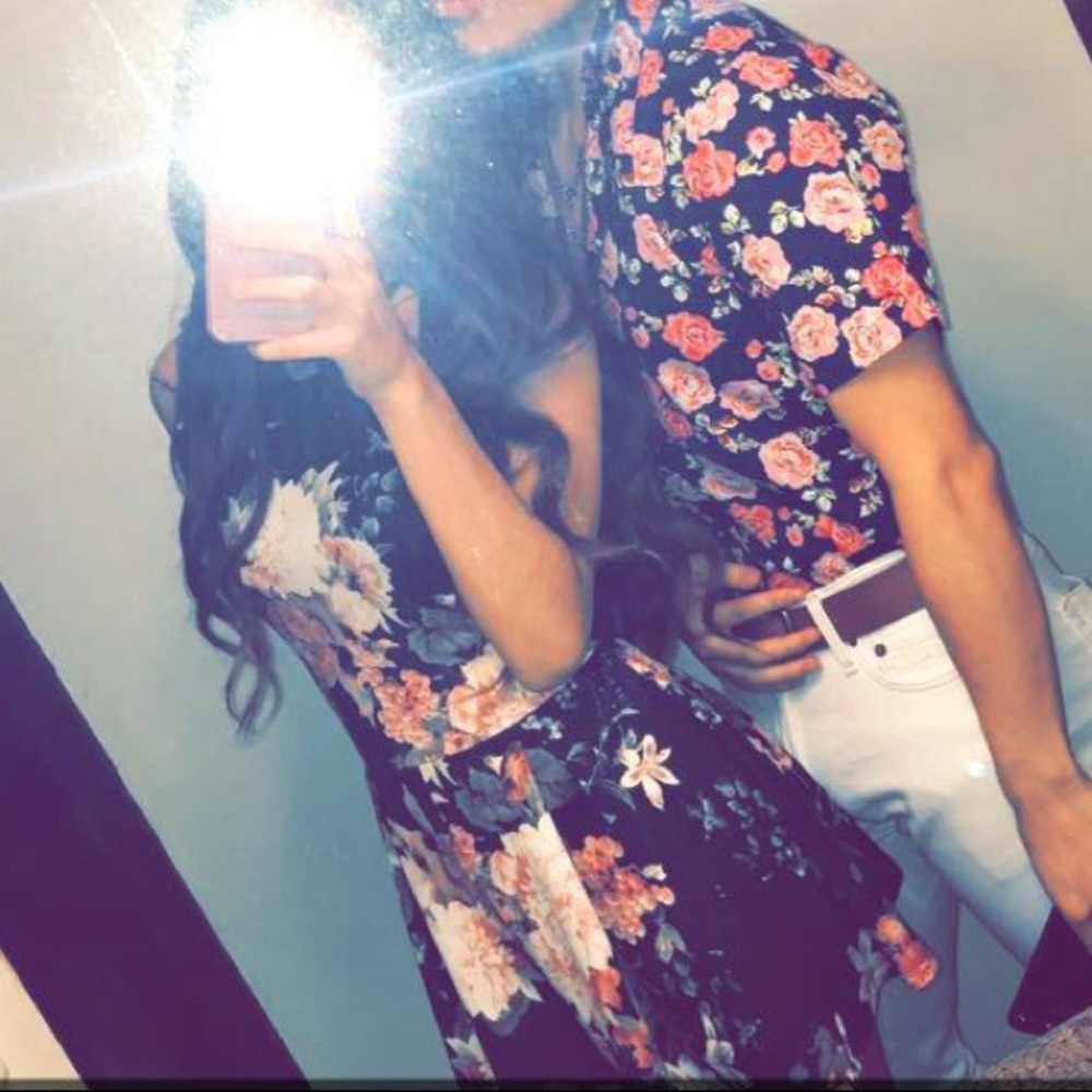 Mini floral dress